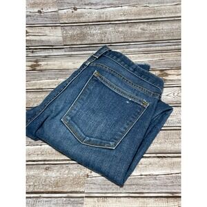 J Crew Denim Jeans Womens‎ Blue Raw Hem High Rise Slim Fit 29x31